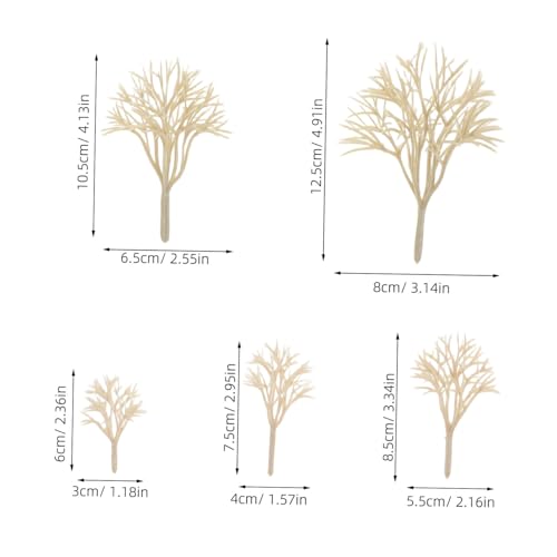 Uonlytech 20 Stück Gebäudemodellbaum Gefälschtes Baummodell DIY-Modell Eines Sandtisches Baumbasisdekorationen Modelllandschaftsbaum Bäume Zum Basteln Mini Gefälschter Baum Plastik Beige Uonlytech 20 Stück Gebäudemodellbaum Gefälschtes Baummodell DIY-Modell Eines Sandtisches Baumbasisdekorationen Modelllandschaftsbaum Bäume Zum Basteln Mini Gefälschter Baum Plastik Beige von Uonlytech