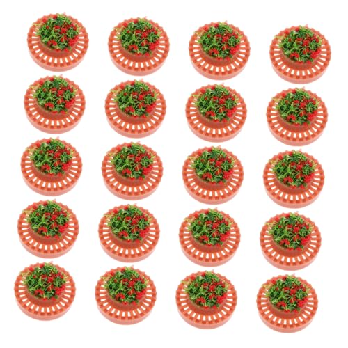 Uonlytech 20 Stück Maßstab Realistische Simulierte Blumentöpfe Mini Garten Landschaftsdeko für Puppenhaus Sandtisch Modell Uonlytech 20 Stück Maßstab Realistische Simulierte Blumentöpfe Mini Garten Landschaftsdeko für Puppenhaus Sandtisch Modell von Uonlytech