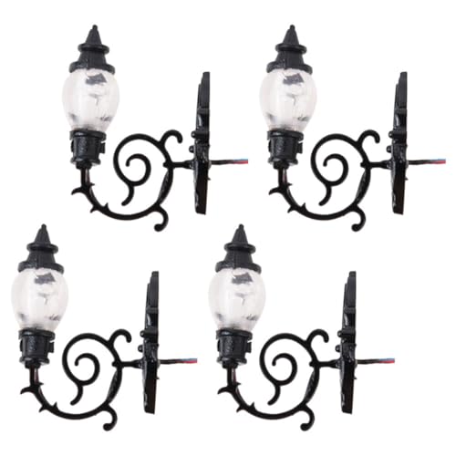 Uonlytech 4 Stück Maßstab Warmgelbe LED Beleuchtung Stilvolle Sandtisch Dekorationen Kompakte Miniatur lampen für Modellbau und Puppenhaus Uonlytech 4 Stück Maßstab Warmgelbe LED Beleuchtung Stilvolle Sandtisch Dekorationen Kompakte Miniatur lampen für Modellbau und Puppenhaus von Uonlytech