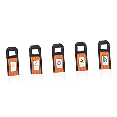 Uonlytech 5 Stück Teiliges Mini Mülltonnen Modell Realistisch Gestaltete Kleine Abfallbehälter für Puppenhaus Sandtisch Dekoration DIY Mikrolandschaft Zubehör Detailreiche Miniatur Uonlytech 5 Stück Teiliges Mini Mülltonnen Modell Realistisch Gestaltete Kleine Abfallbehälter für Puppenhaus Sandtisch Dekoration DIY Mikrolandschaft Zubehör Detailreiche Miniatur von Uonlytech