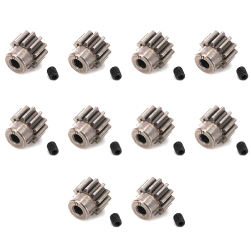 Uooduby 10X Metallmotor Zahnrad Ritzel 32P 11T 3.175Mm 6747 für TRX4 6X6 TRX6 RC Autoteile von Uooduby