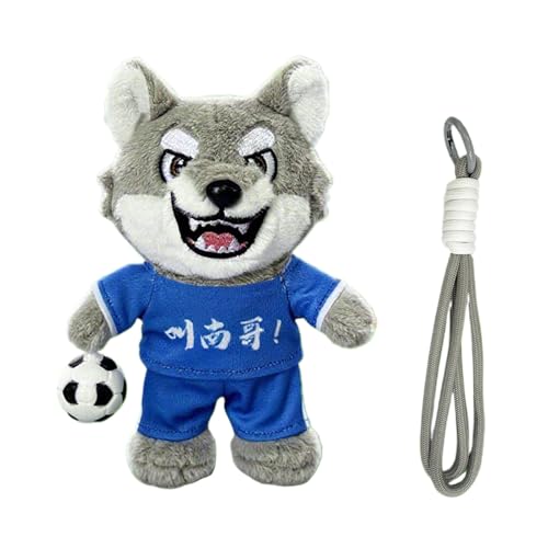 Uoqpty Plüschtiere | Weiches Kuscheltier Wolf,Anhänger mit Cartoon-Sound als Deko-Objekt für Zuhause, geeignet für Schlaf, Bett, Rucksack, Reise, Geburtstag, Erwachsene, Kinderwagen und Feiertag Uoqpty Plüschtiere | Weiches Kuscheltier Wolf,Anhänger mit Cartoon-Sound als Deko-Objekt für Zuhause, geeignet für Schlaf, Bett, Rucksack, Reise, Geburtstag, Erwachsene, Kinderwagen und Feiertag von Uoqpty