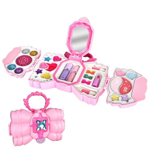 Uoqpty Waschbares Kinder-Make-up-Spielzeug für Mädchen, Mädchen-Make-up-Set für Kinder | Vortäuschen von Spielzeugen für waschbare echte Kosmetiksets - -Make-up-Set, echtes Make-up-Set für von Uoqpty