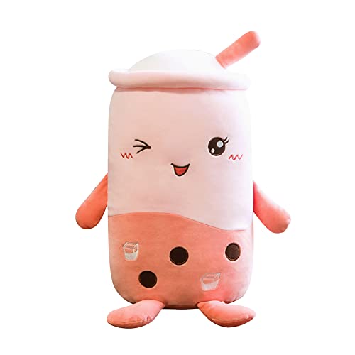 Uposao 24CM Bubble Tea Plüschtier, Plüsch Kissen Milchtee Softpuppe Teetasse Kissen Gefüllte Umarmungskissen Kuscheltiere Schlafkissen Plüschpuppen Kinderspielzeug Geburtstagsgeschenk,Rosa von Uposao