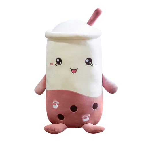 Uposao 50CM Bubble Tea Plüschtier, Plüsch Kissen Milchtee Softpuppe Teetasse Kissen Gefüllte Umarmungskissen Kuscheltiere Schlafkissen Plüschpuppen Kinderspielzeug Geburtstagsgeschenk,Kaffee von Uposao