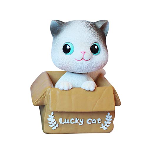 Uposao Auto Armaturenbrett Dekoration,Harz Wackelkopf Figur Katze Schaukelspielzeug Katze Ornamente Spielzeug für Tischdeko Ornament für Kinderzimmer Auto Styling Zubehör Neujahr Geschenke Uposao Auto Armaturenbrett Dekoration,Harz Wackelkopf Figur Katze Schaukelspielzeug Katze Ornamente Spielzeug für Tischdeko Ornament für Kinderzimmer Auto Styling Zubehör Neujahr Geschenke von Uposao