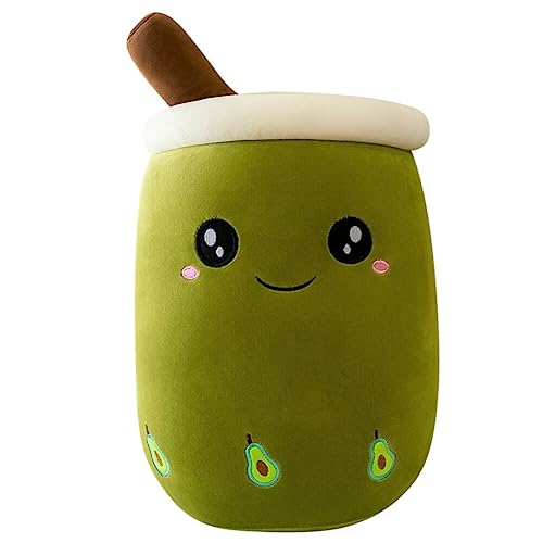 Uposao Bubble Tea Plüschtier Kuscheltier,24CM Cartoon Plüsch Puppen Lustiges Obst Komfort Umarmungskissen Milchtee Teetasse Kissen Stofftier Süßes Geschenk Für Kinder Erwachsene Geburtstag von Uposao