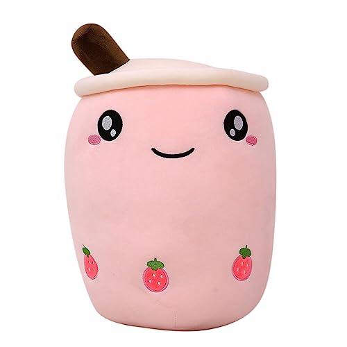 Uposao Bubble Tea Plüschtier Kuscheltier,24CM Cartoon Plüsch Puppen Lustiges Obst Komfort Umarmungskissen Milchtee Teetasse Kissen Stofftier Süßes Geschenk Für Kinder Erwachsene Geburtstag von Uposao