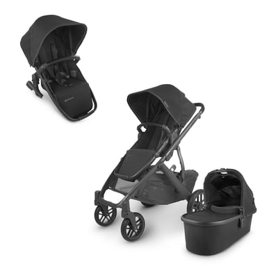 UPPAbaby Kombikinderwagen Vista V2 Jake Charcoal inkl. Zweitsitz RumbleSeat Jake Charcoal von Uppababy