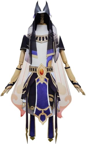 Genshin Impact Cosplay Outfit, Genshin Impact Cyno Halloween Weihnachten Cosplay Dress Up Set von UqaBs