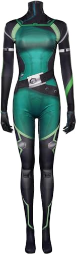 UqaBs Erwachsene Frauen Viper Jumpsuit Cosplay Kostüm Halloween Viper Bodysuit Outfits von UqaBs