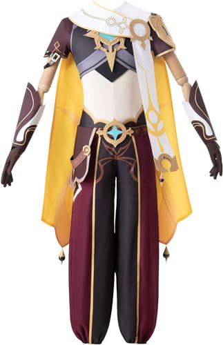 UqaBs Genshin Impact Cosplay Kostüm Männlicher Reisender Aether Halloween Cosplay Outfits von UqaBs