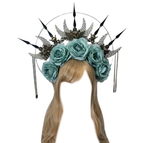 Kopfbedeckungsmaterial SunGoddess Kopfbedeckung Blume Stirnband Kit Kopfschmuck von Uqezagpa