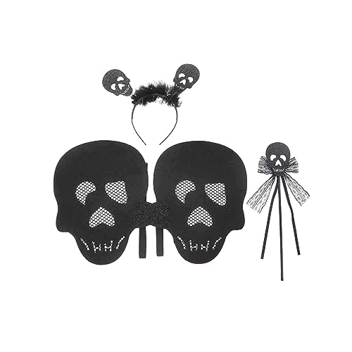 Spinnenkostüm-Set für Mädchen, Fledermausflügel-Aufführungen, Stirnband, Cosplay-Set für Halloween, Verkleidungspartys, Gastgeschenke, Kostüme mit Partyaufführungen für Mädchen, Verkleidungsrequisiten Spinnenkostüm-Set für Mädchen, Fledermausflügel-Aufführungen, Stirnband, Cosplay-Set für Halloween, Verkleidungspartys, Gastgeschenke, Kostüme mit Partyaufführungen für Mädchen, Verkleidungsrequisiten von Uqezagpa