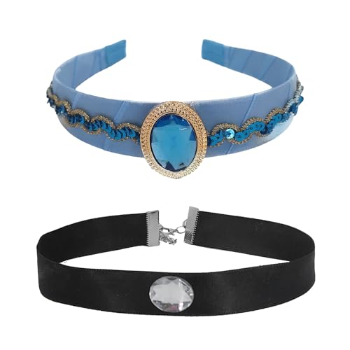 Uqezagpa Cinderalla Stirnband und Choker, Halsband, Cosplay-Kostüm, Zubehör für Kinder und Mädchen, verschiedene Anlässe, Verkleidungen, Urlaub, Feier, Stirnband Uqezagpa Cinderalla Stirnband und Choker, Halsband, Cosplay-Kostüm, Zubehör für Kinder und Mädchen, verschiedene Anlässe, Verkleidungen, Urlaub, Feier, Stirnband von Uqezagpa