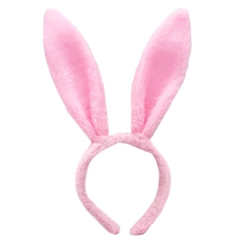 Uqezagpa Cosplay Hasen Hairhoop Tier Ohr Haarband Pelz Plüsch Stirnband Kostüm Zubehör Weiblich Mädchen Mottoparty von Uqezagpa