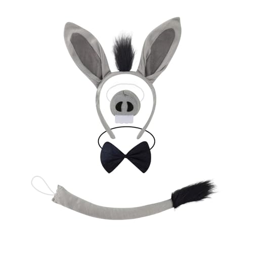 Uqezagpa Esel-Kostüm-Set für Kinder, Halloween, Tier-Kostüm, Halloween-Kostüm für Jungen, Mädchen, Weihnachten, Cosplay, Party Uqezagpa Esel-Kostüm-Set für Kinder, Halloween, Tier-Kostüm, Halloween-Kostüm für Jungen, Mädchen, Weihnachten, Cosplay, Party von Uqezagpa