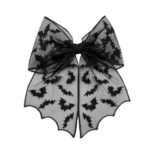 Uqezagpa Fledermaus-Stickerei Haarspange Halloween Zubehör für Mädchen Frauen Spitze Tüll Schleier Haarnadel Cosplay Kostüm Kopfschmuck Halloween Gothic Haarschmuck Uqezagpa Fledermaus-Stickerei Haarspange Halloween Zubehör für Mädchen Frauen Spitze Tüll Schleier Haarnadel Cosplay Kostüm Kopfschmuck Halloween Gothic Haarschmuck von Uqezagpa
