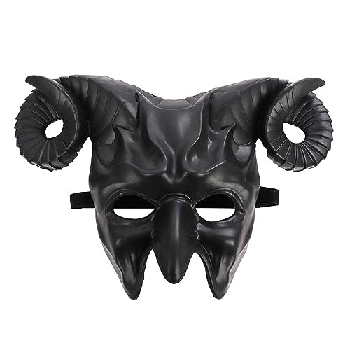 Uqezagpa Halloween Teufel Horror halbes Gesicht Gruseliges Ochsenhorn Cosplay Kostüm Maskerade Größe Gruseliges Horror Cosplay Kostüm Uqezagpa Halloween Teufel Horror halbes Gesicht Gruseliges Ochsenhorn Cosplay Kostüm Maskerade Größe Gruseliges Horror Cosplay Kostüm von Uqezagpa