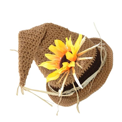 Uqezagpa Handgefertigter Häkel-Hexenhut für Kinder, für Festival, Halloween, Erntedankfest, Party, Fotoshootings, Requisiten, Kinder, spitz, Hexe Uqezagpa Handgefertigter Häkel-Hexenhut für Kinder, für Festival, Halloween, Erntedankfest, Party, Fotoshootings, Requisiten, Kinder, spitz, Hexe von Uqezagpa