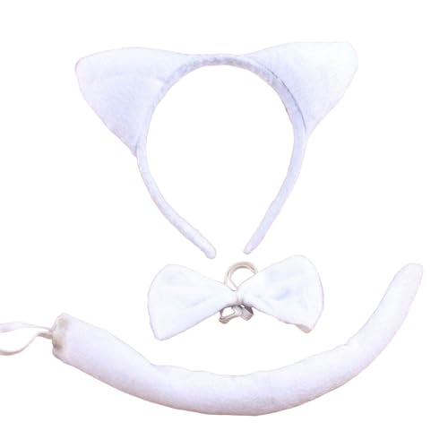 Uqezagpa Niedliches Bühnenkostüm-Set, Plüsch, Anime-Ohr, Stirnband/Schwanz/Fliege, Outfit-Set für Kinder, Cosplay, Maskeraden, Partyzubehör, Kinder-Cosplay-Kostüm Uqezagpa Niedliches Bühnenkostüm-Set, Plüsch, Anime-Ohr, Stirnband/Schwanz/Fliege, Outfit-Set für Kinder, Cosplay, Maskeraden, Partyzubehör, Kinder-Cosplay-Kostüm von Uqezagpa
