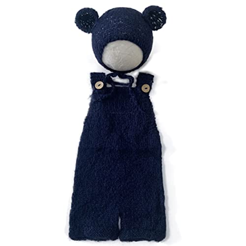 Uqezagpa Schöne Foto-Requisiten für Neugeborene, Jungen und Mädchen, Mohair-Bär-Hut, Haube und Strampler, Body, Fotoshooting-Kostüm Uqezagpa Schöne Foto-Requisiten für Neugeborene, Jungen und Mädchen, Mohair-Bär-Hut, Haube und Strampler, Body, Fotoshooting-Kostüm von Uqezagpa