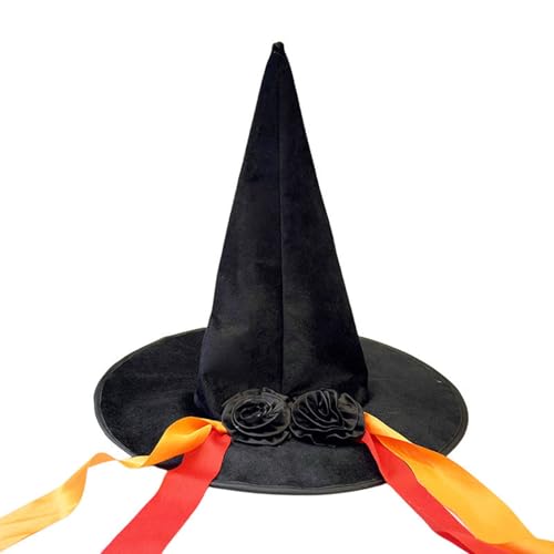 Uqezagpa Stilvoller Halloween-Hexenhut, Kostüm, Zubehör, unverzichtbar für Horror-Cosplay-Themenversammlungen und Fotoautomaten, leichter Partyhut Uqezagpa Stilvoller Halloween-Hexenhut, Kostüm, Zubehör, unverzichtbar für Horror-Cosplay-Themenversammlungen und Fotoautomaten, leichter Partyhut von Uqezagpa