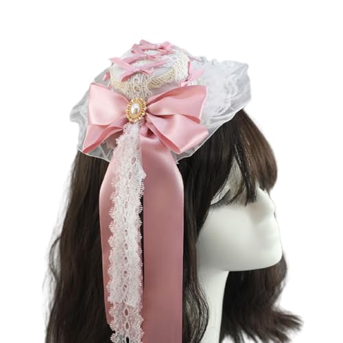 Uqezagpa Stylischer Punk, Pelzohr, kleiner Hut, Haar-Accessoire, Rose, Blume, kleiner Hut, Haarspange für Modebegeisterte und Halloween, handgefertigtes Kopf-Accessoire Uqezagpa Stylischer Punk, Pelzohr, kleiner Hut, Haar-Accessoire, Rose, Blume, kleiner Hut, Haarspange für Modebegeisterte und Halloween, handgefertigtes Kopf-Accessoire von Uqezagpa