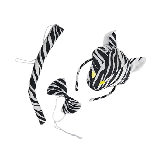 Zebras Kostüm Stirnbänder Set Halloween Party Kopfbedeckung Kinder Dress Up Gear für Tiermottopartys Make-up Waschen Gesicht Neuheit Kopfbedeckung Zebras Kostüm Stirnbänder Set Halloween Party Kopfbedeckung Kinder Dress Up Gear für Tiermottopartys Make-up Waschen Gesicht Neuheit Kopfbedeckung von Uqezagpa