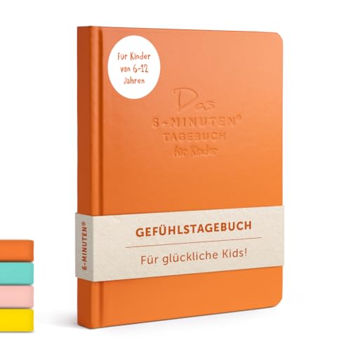 6-Minuten Gefühlstagebuch Kinder 6-13 Jahre - Tagebuch Mädchen & Jungs - Tagebuch Kinder zum Gefühle verstehen, Selbstbewusstsein & Achtsamkeit aufbauen von UrBestSelf