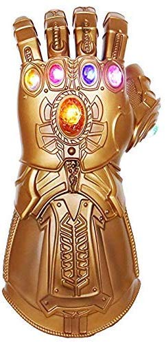 UrMsun Iron Man Infinity Gauntlet für Kinder mit 2 Ersatzbatterien, Iron Man Glove LED mit Kindersteinen von UrMsun