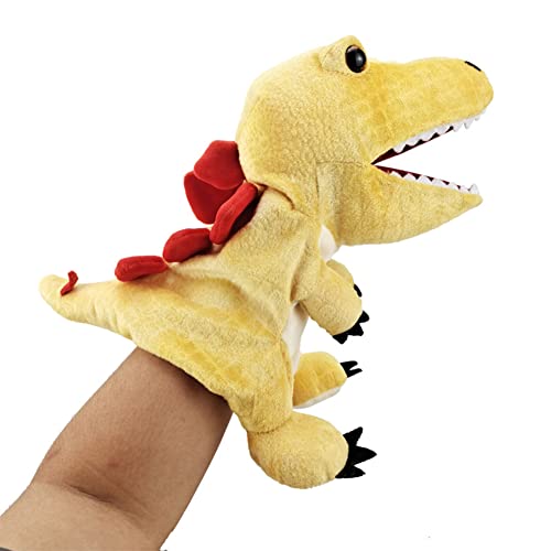 Handpuppe Spielzeug,Dinosaurier Handpuppen Dino Spielzeug,Plüschtier-weiche Stofftierpuppe,Spielzeugpuppen Geschichtenspiel Fantasievolle Rollenspiel Vorschulunterricht Geschenk für Kinder Jungen,25CM von Urhause