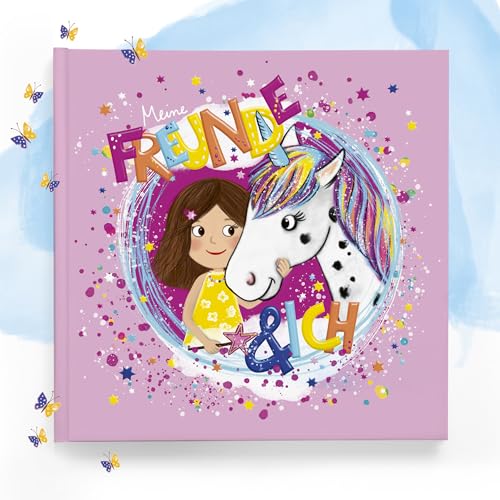 Urselli Kindergarten Freundebuch Einhorn: „Meine Freunde und ich“ - Freundealbum Kindergarten Mädchen - Meine Freunde Buch zum Ausfüllen - Erinnerungen schaffen von Urselli