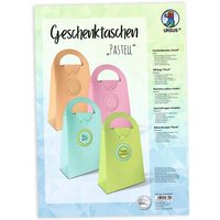 Bastelset für 4 Geschenktaschen in Pastellfarben von Ursus