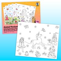 Tischset zum Ausmalen "Prinzessin", 5er Pack von Ursus