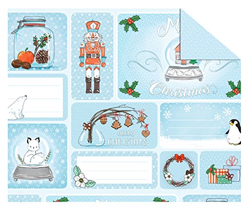 Ursus 11502201 Fotokarton Winterweihnacht, 300 g/Qm, Ca. 49,5 x 68 cm, Motiv 01, Bunt von Ursus