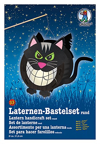 Ursus 18700033 - Laternen Bastelset, Katze, ca. 21,8 x 21 x 10,3 cm, Durchmesser ca. 21,8 cm, inklusive Vorlagebogen mit Bastelanleitung, zum Selbstgestalten, ideal für den nächsten Laternenlauf Ursus 18700033 - Laternen Bastelset, Katze, ca. 21,8 x 21 x 10,3 cm, Durchmesser ca. 21,8 cm, inklusive Vorlagebogen mit Bastelanleitung, zum Selbstgestalten, ideal für den nächsten Laternenlauf von Ursus