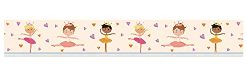 Ursus 59090020 - Masking Tape, Ballerina, Klebeband aus Papier, ca. 30 mm x 10 m, einseitig bedruckt, lösungsmittel und säurefrei, ideal für Scrapbooking von Ursus