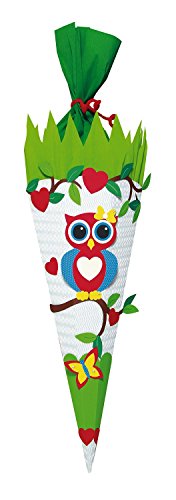 Ursus 9850012 - Schultüte Bastelset Eule 1, sechseckig, Höhe ca. 68 cm, Duchmesser ca. 20 cm, inklusive Bastelanleitung und Vorlagebogen, zum Selbstbasteln, ideal für die Einschuluung Ursus 9850012 - Schultüte Bastelset Eule 1, sechseckig, Höhe ca. 68 cm, Duchmesser ca. 20 cm, inklusive Bastelanleitung und Vorlagebogen, zum Selbstbasteln, ideal für die Einschuluung von Ursus