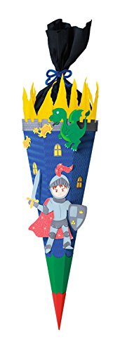 Ursus 9850024 - Schultüte Bastelset Ritter, sechseckig, Höhe ca. 68 cm, Duchmesser ca. 20 cm, inklusive Bastelanleitung und Vorlagebogen, zum Selbstbasteln, ideal für die Einschuluung Ursus 9850024 - Schultüte Bastelset Ritter, sechseckig, Höhe ca. 68 cm, Duchmesser ca. 20 cm, inklusive Bastelanleitung und Vorlagebogen, zum Selbstbasteln, ideal für die Einschuluung von Ursus