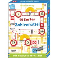 50 Karten: Zahlenrätsel von Usborne Verlag