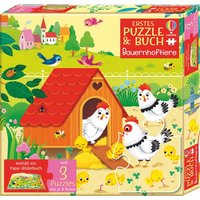 Erstes Puzzle & Buch: Bauernhoftiere von Usborne Publishing