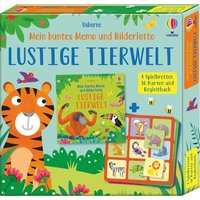 Mein buntes Memo und Bilderlotto: Lustige Tierwelt von Usborne Publishing