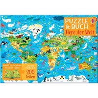 Puzzle & Buch: Tiere der Welt von Usborne Publishing