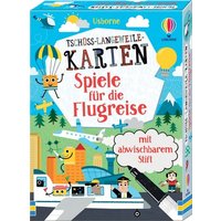 Tschüss-Langeweile-Karten: Spiele für die Flugreise von Usborne Verlag