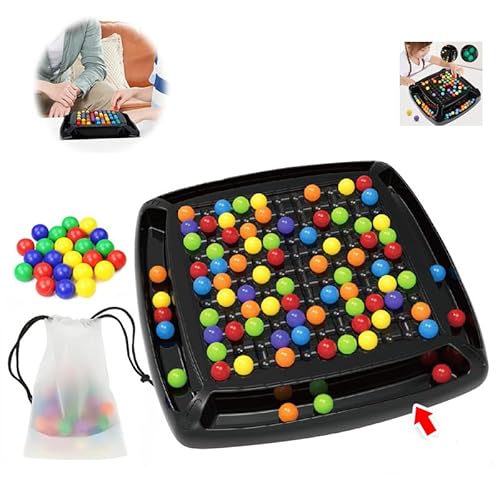 Schachbrett Intellektuelles Doppelduell, Rainbow Ball Bälle Intellektuelles Duales Duell, Rainbow Ball Elimination Tabletop Gesellschaftsspiele Familienspiele Partyspiele (120 Stück) von Usper