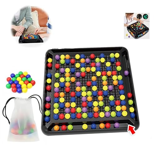 Schachbrett Intellektuelles Doppelduell, Rainbow Ball Bälle Intellektuelles Duales Duell, Rainbow Ball Elimination Tabletop Gesellschaftsspiele Familienspiele Partyspiele (168 Stück) von Usper