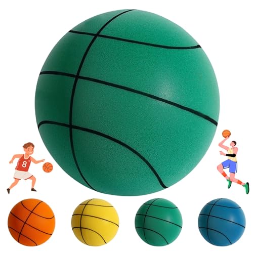 Usper Silent Basketballkorb, 2023 Neuester leiser Indoor Basketball, Schaumstoff Dribbling Trainingsball für den Innenbereich, hochdicht, stumm Basketball Indoor für Kinder von Usper