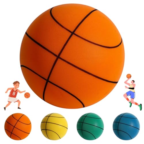 Usper Silent Basketballkorb, 2023 Neuester leiser Indoor Basketball, Schaumstoff Dribbling Trainingsball für den Innenbereich, hochdicht, stumm Basketball Indoor für Kinder von Usper