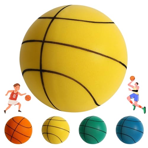 Usper Silent Basketballkorb, 2023 Neuester leiser Indoor Basketball, Schaumstoff Dribbling Trainingsball für den Innenbereich, hochdicht, stumm Basketball Indoor für Kinder von Usper